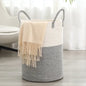 Large Laundry Hamper, Tall Woven Rope Storage Basket for Blanket , Toys, Dirty Clothes in Living Room, Bathroom, Bedroom,58L Cotton Organiser