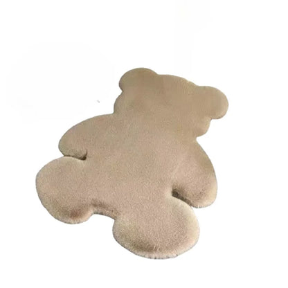 Children'S Room Floor Mat Sofa Living Room Carpet Bay Window Imitation Rabbit Fur Bear Rugs for Bedroom Kawaii Rug Faux Fur