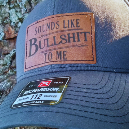 Sounds like Bs Richardson leather patch hat for men funny