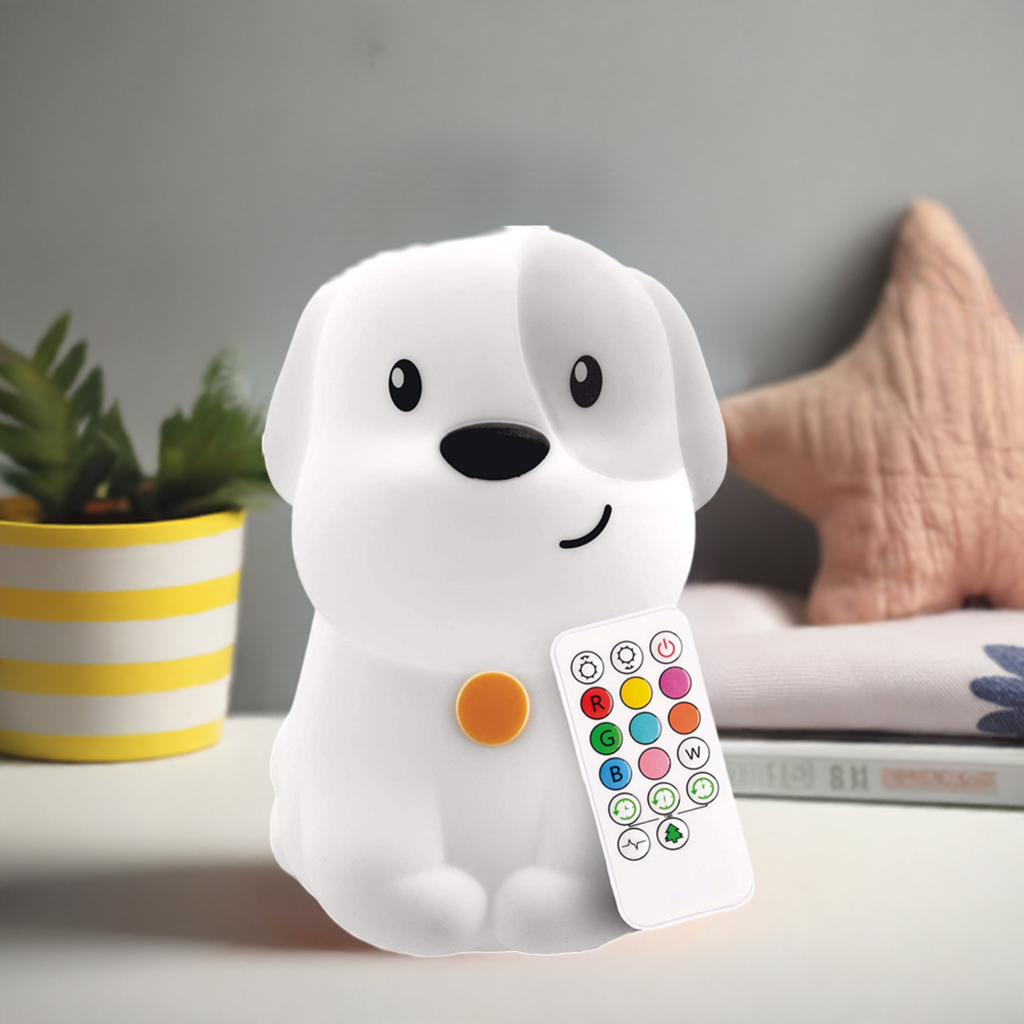 , Night Light Kids, Kids Lamp, Kids Night Light, Baby Night Light, Toddler Night Light, Cute Night Light, Puppy Night Light for Girls, Nightlight for Kids Room, Rechargeable Battery