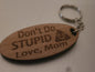 Funny love mom keychain