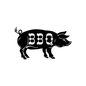 BBQ Pig sign made from metal