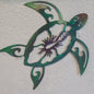 sea turtle metal sign